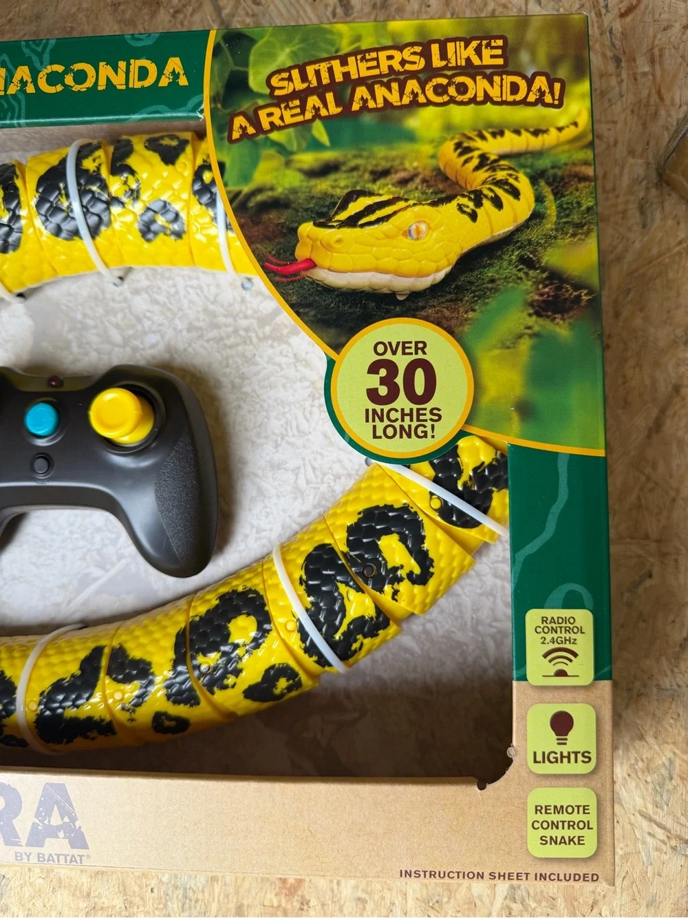 Terra RC Yellow & Black Remote Control Snake Toy